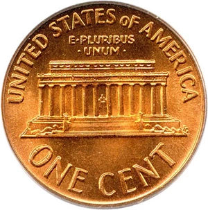 image for: 1972-S 1c PCGS MS66 RD