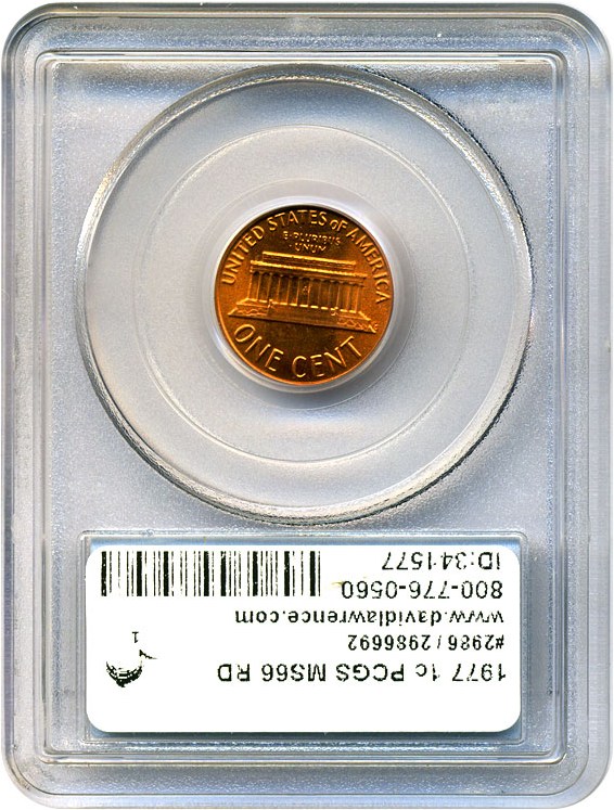 image for: 1977 1c PCGS MS66 RD