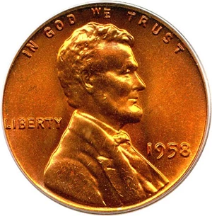 image for: 1958 1c PCGS MS67 RD