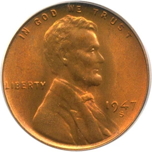image for: 1947-S 1c PCGS MS67 RD