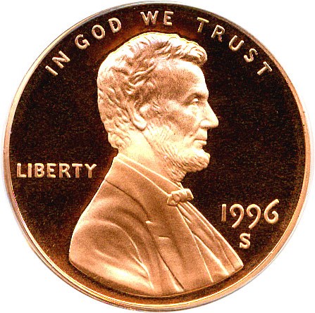 image for: 1996-S 1c PCGS Proof 69 RD DCameo