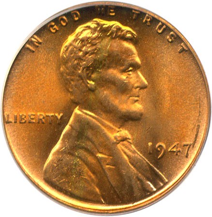 image for: 1947 1c PCGS MS66 RD