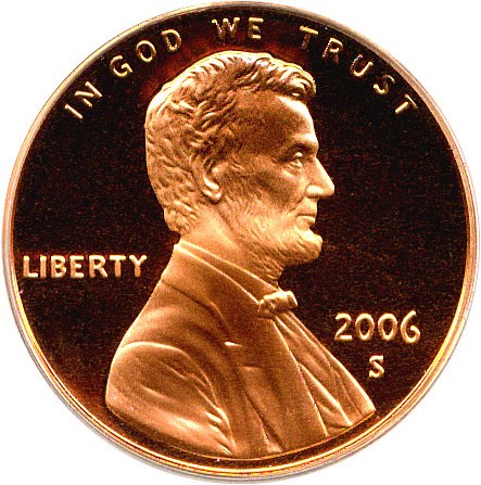 image for: 2006-S 1c PCGS Proof 69 RD DCameo