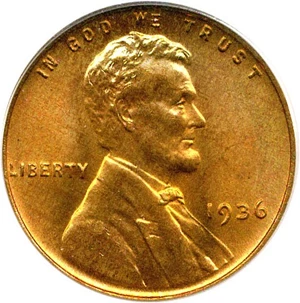image for: 1936 1c PCGS MS67 RD