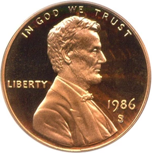 image for: 1986-S 1c PCGS Proof 69 RD DCameo
