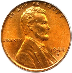 image for: 1944-D 1c PCGS MS67 RD