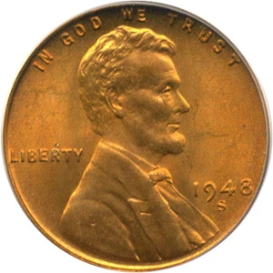 image for: 1948-S 1c PCGS MS67 RD