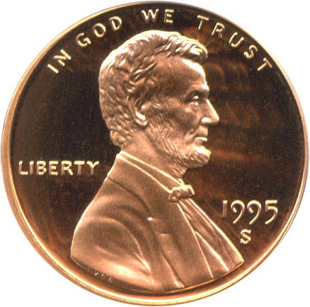 image for: 1995-S 1c PCGS Proof 69 RD DCameo