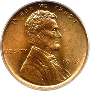 image for: 1916 1c PCGS MS67 RD