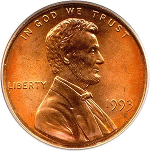 image for: 1993 1c PCGS MS67 RD
