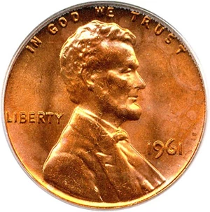 image for: 1961 1c PCGS MS66 RD