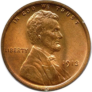 image for: 1913 1c PCGS/CAC MS65 RD OGH