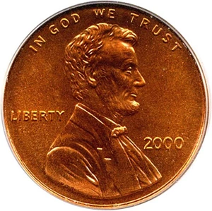 image for: 2000 1c PCGS MS68 RD