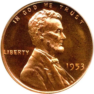 image for: 1953 1c PCGS Proof 65 RD Cameo
