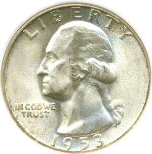 image for: 1953-S 25c NGC MS67