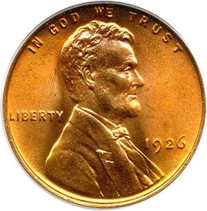 image for: 1926 1c PCGS/CAC MS67 RD