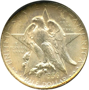 image for: 1936-S Texas 50c NGC/CAC MS66