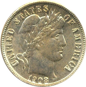 image for: 1908-S 10c PCGS MS65