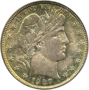 image for: 1907-D 50c PCGS/CAC MS66 * Color *