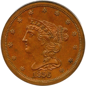 image for: 1856 1/2c PCGS/CAC Proof 64 BN