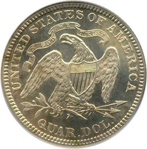 image for: 1889 25c PCGS Proof 65 Cameo