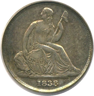 image for: 1838-O 10c PCGS/CAC XF45 (No Drapery)