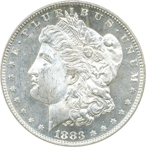 image for: 1883-CC $1 PCGS/CAC MS64 PL