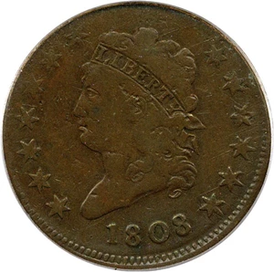 image for: 1808 1c PCGS F12