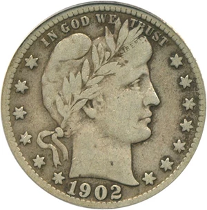 image for: 1902-S 25c PCGS F15