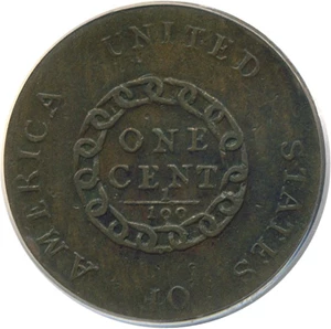 image for: 1793 Chain 1c PCGS VF25 (Periods)