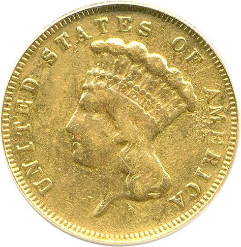 image for: 1883 $3 ANACS VF30 Details (Scratched-Polished)