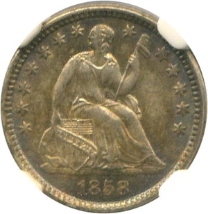 image for: 1858-O H10c NGC MS65