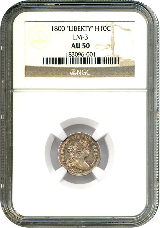 image for: 1800 H10c NGC AU50 (LIBEKTY)