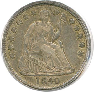 image for: 1840 H10c PCGS/CAC XF40 (Drapery) OGH