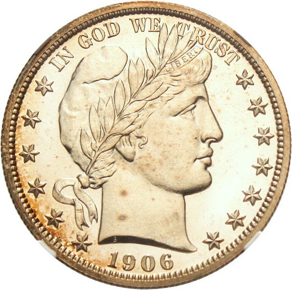 image for: 1906 50c NGC Proof 64