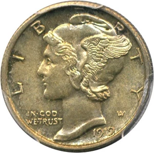 image for: 1919-D 10c PCGS MS64+ FB
