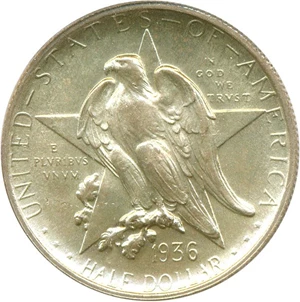image for: 1936 Texas 50c PCGS/CAC MS65