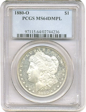 image for: 1880-O $1 PCGS MS64 DMPL