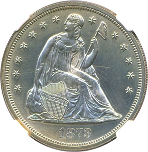 image for: 1873 $1 NGC Proof 61