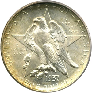 image for: 1937 Texas 50c PCGS/CAC MS66