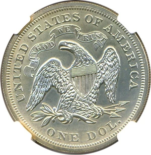 image for: 1873 $1 NGC Proof 61