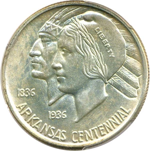 image for: 1939-D Arkansas 50c PCGS/CAC MS65