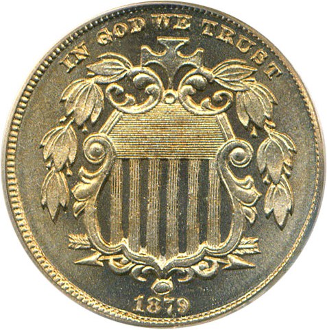 image for: 1879/8 5c PCGS/CAC Proof 66