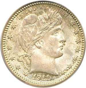 image for: 1911-D 25c PCGS MS64