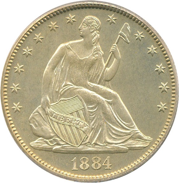 image for: 1884 50c PCGS Proof 64