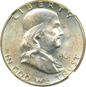 image for: 1961 50c NGC MS65 FBL