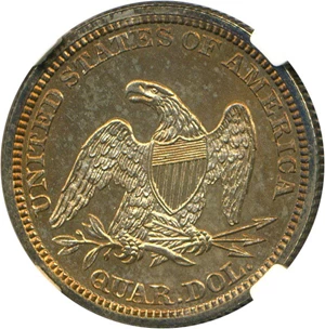 image for: 1861 25c NGC Proof 63