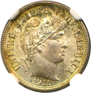 image for: 1911-D 10c NGC MS66