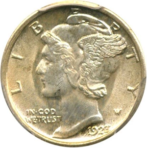 image for: 1923-S 10c PCGS MS64 FB