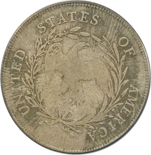 image for: 1798 $1 PCGS/CAC F15 (Small Eagle, 15 Stars Obverse)